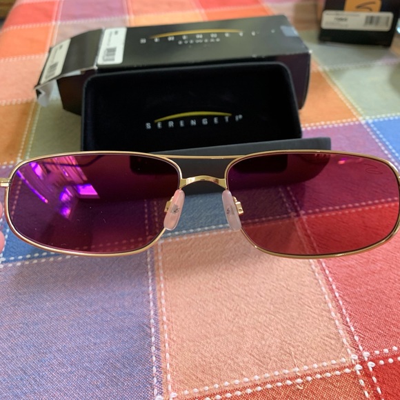 Serengeti Accessories - Serengeti Velocity Gold Titanium Sunglasses-New